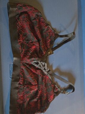 torrid Black Bralette with Red Accent